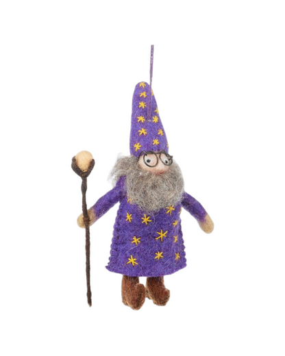 Wendall the Wizard Felt Decoration
