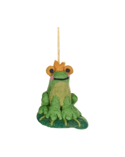 Prince the Frog Felt Decoration