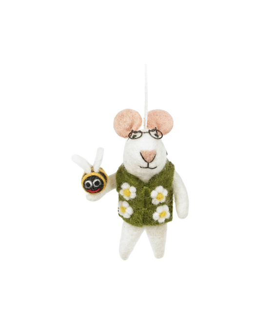 Isaac the Mouse Felt Decoration