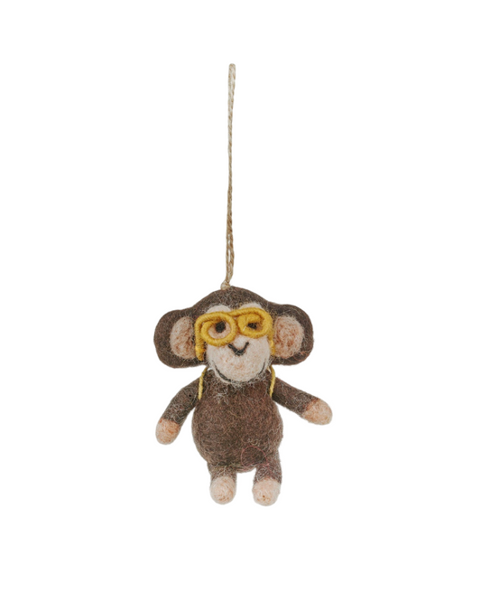 Bongo the Monkey Felt Decoration
