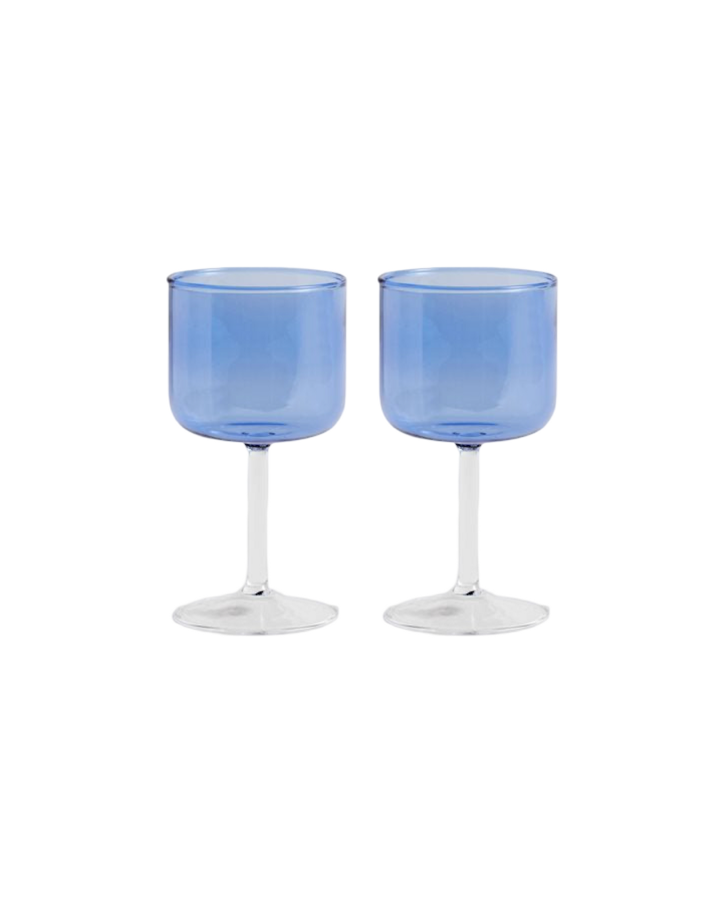 Tint Wine Glasses Blue
