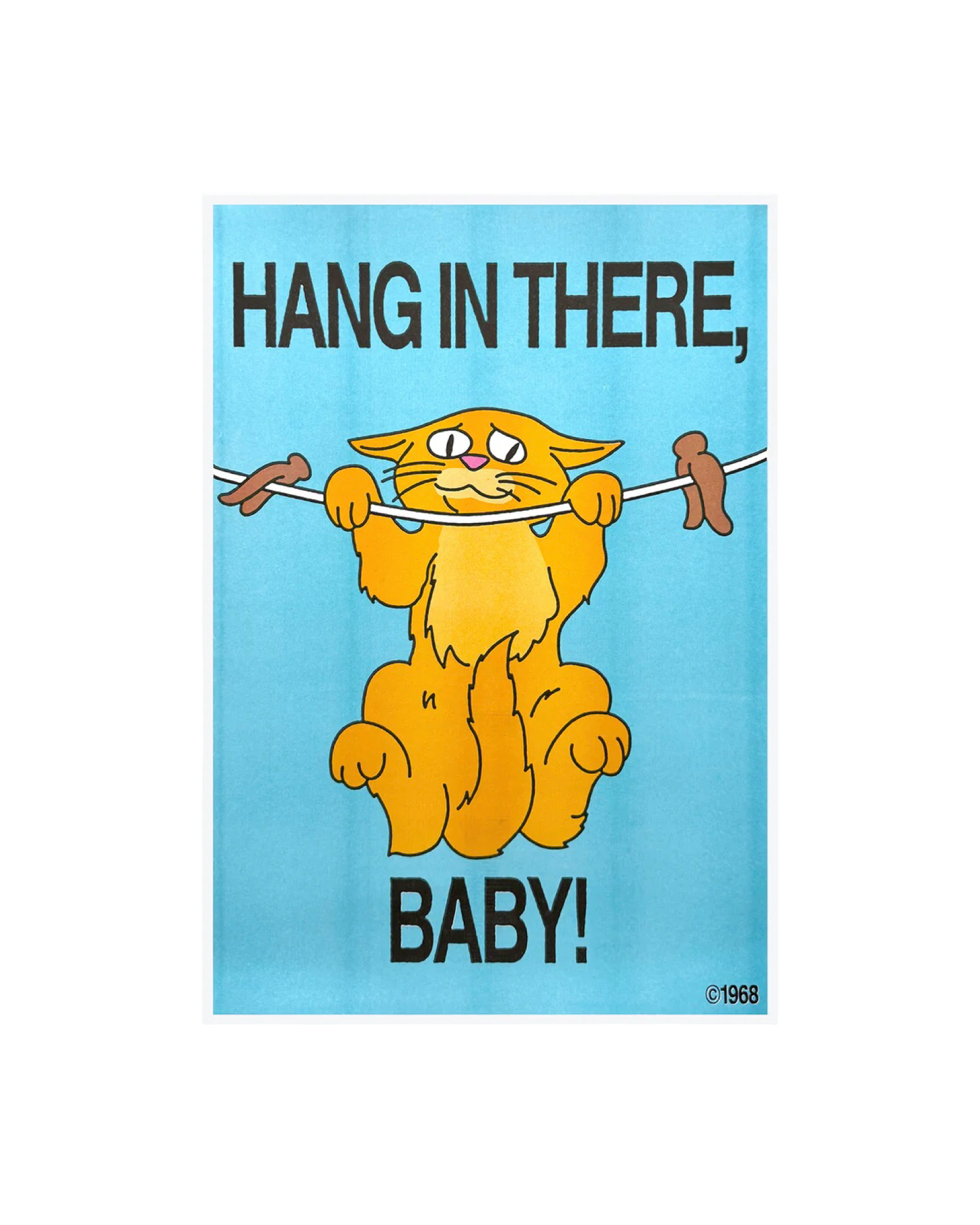 Hang In There, Baby Riso Print