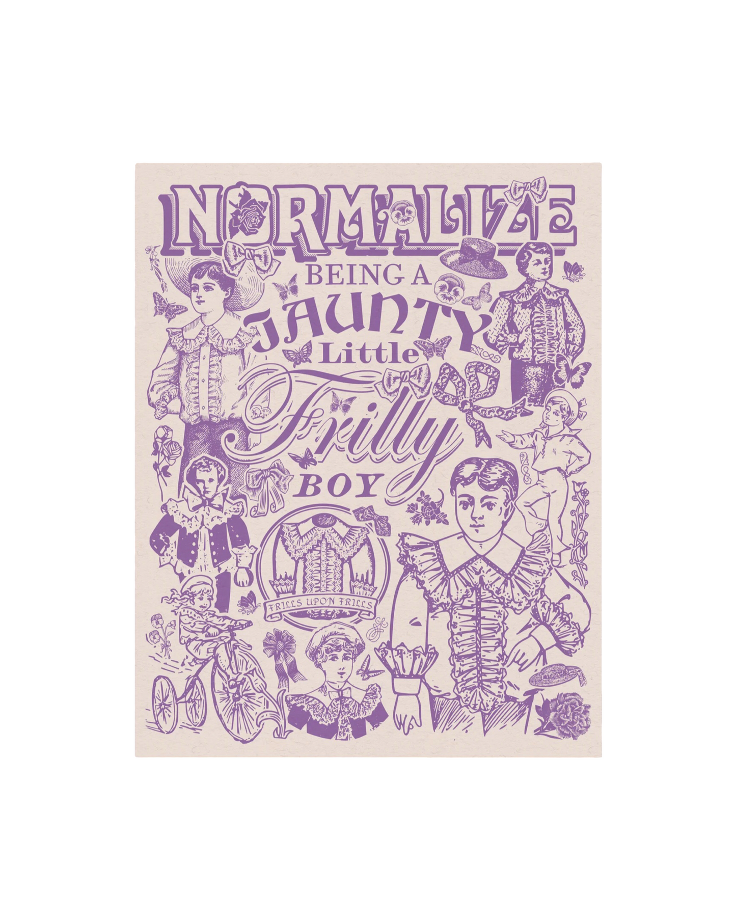 Frilly Boy Risograph Print