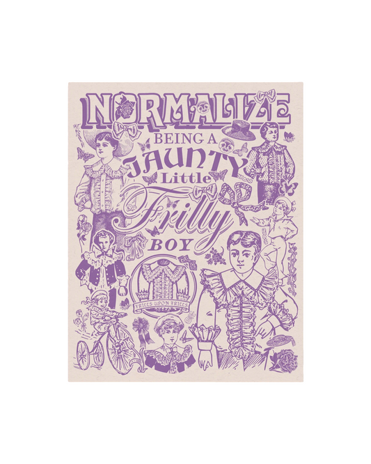 Frilly Boy Risograph Print