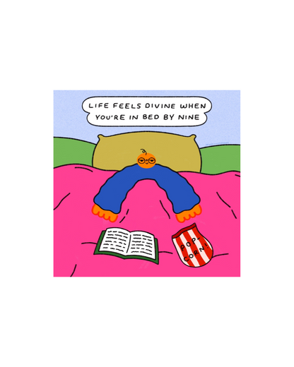 In Bed By Nine Print