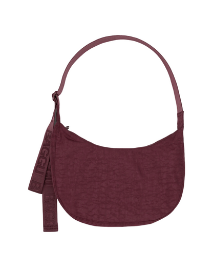 Mahogany Medium Nylon Crescent Baggu