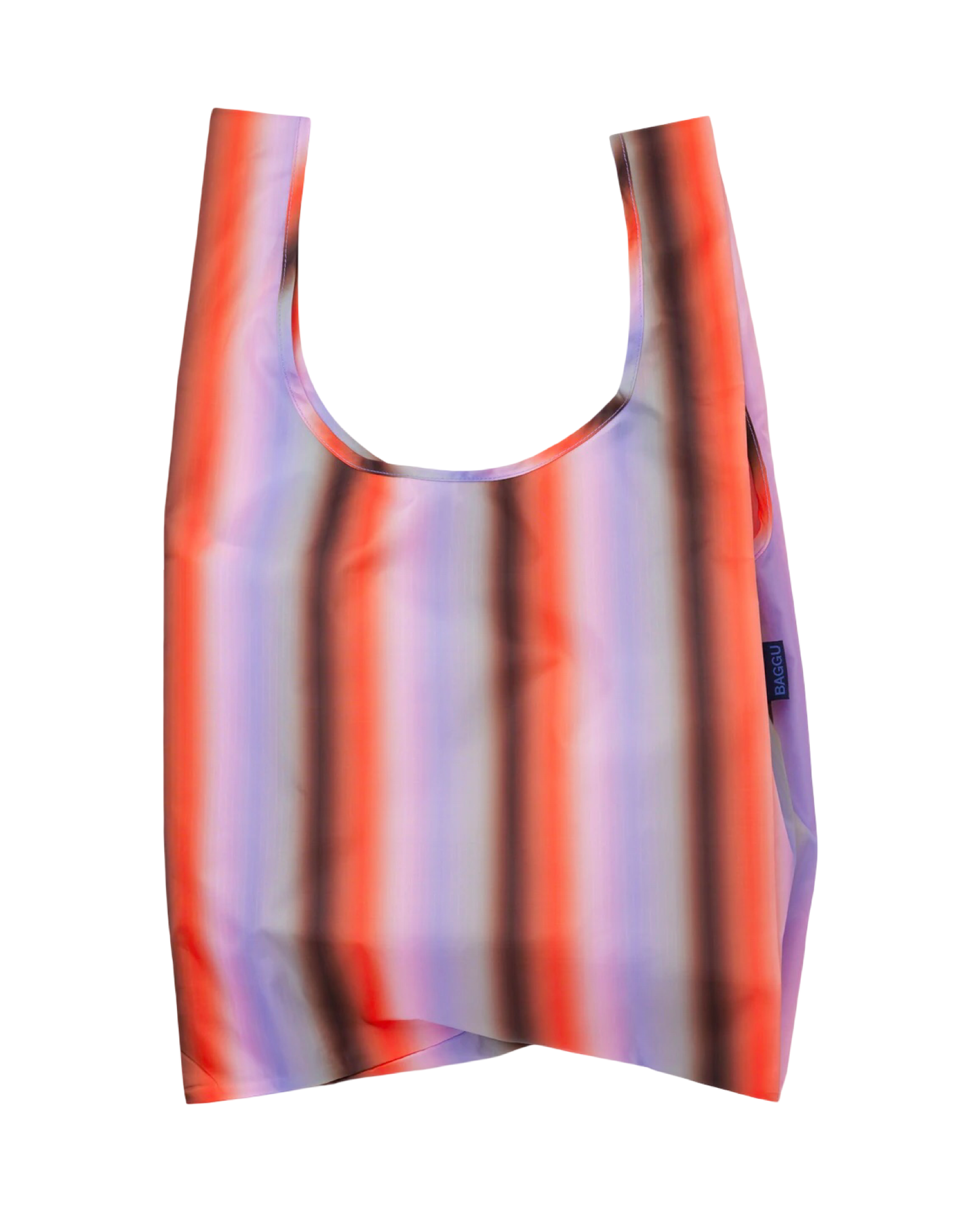 Standard Baggu : Gradient Stripe Poppy & Lilac