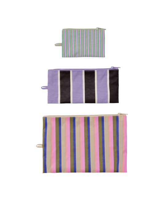 Candy Shop Stripes Flat Pouch