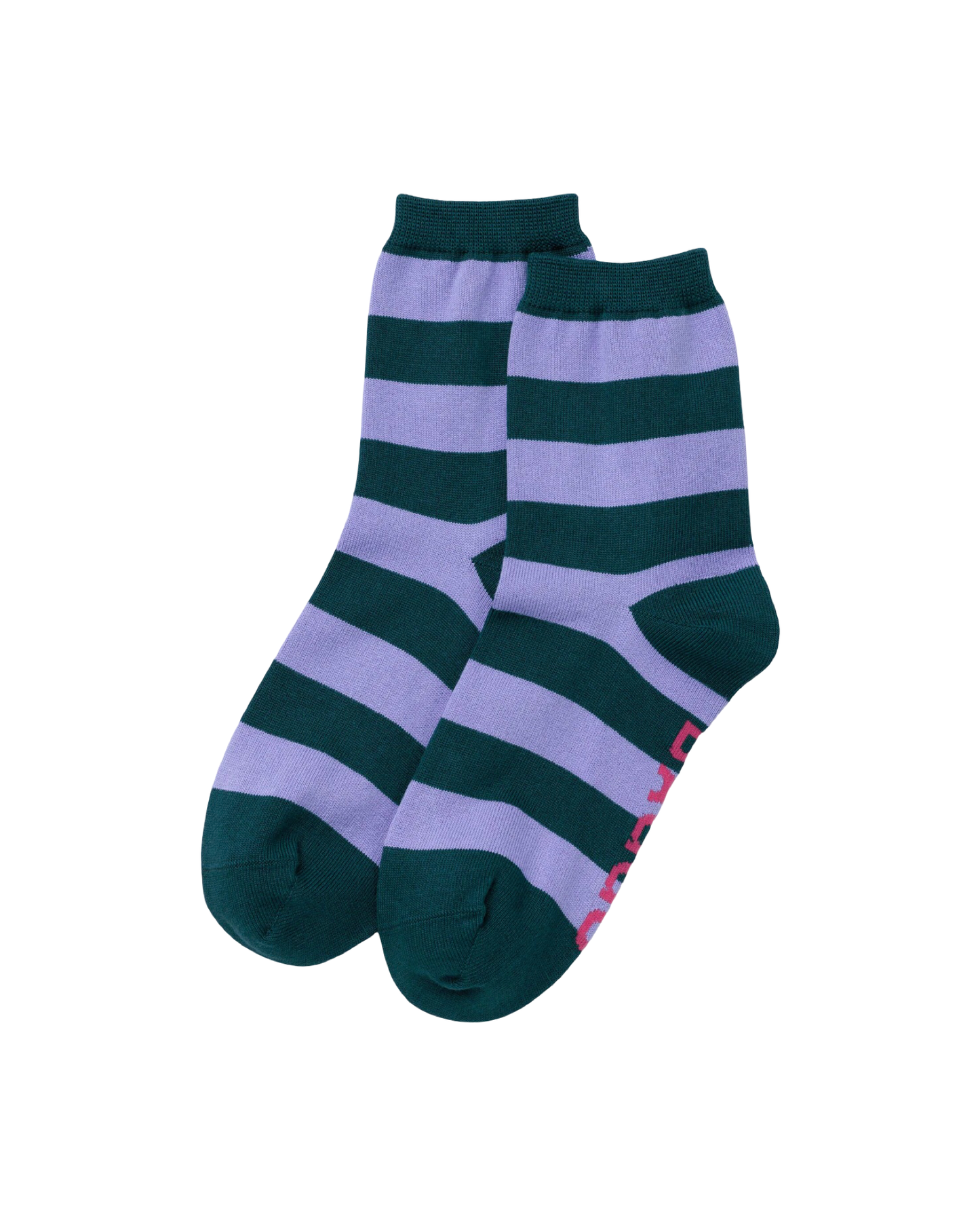 Malachite Stripe Crew Socks