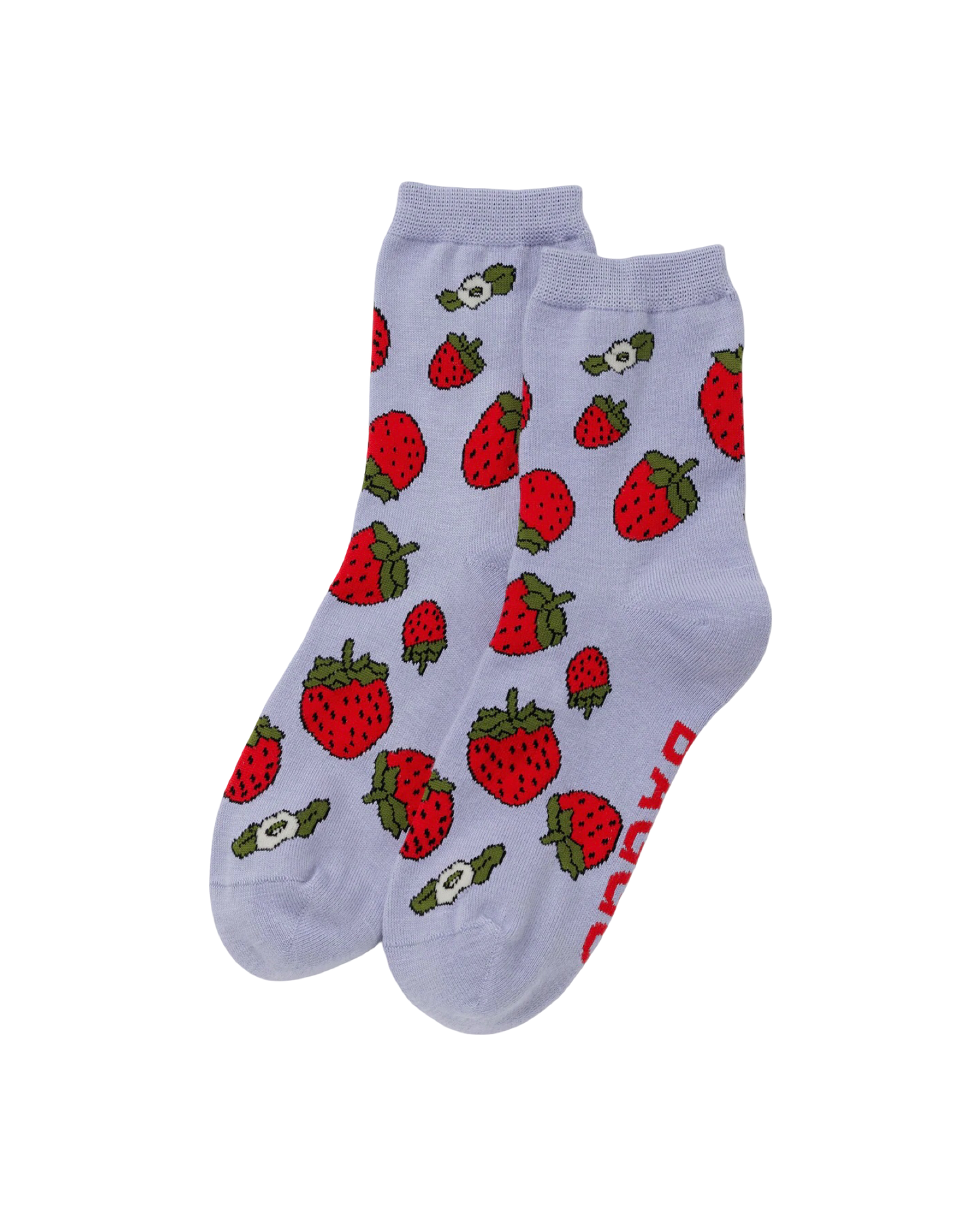 Strawberry Blossom Crew Socks
