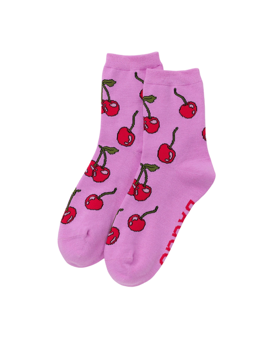 Cherries Crew Socks