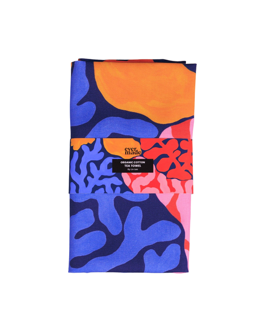 Coral Tea Towel