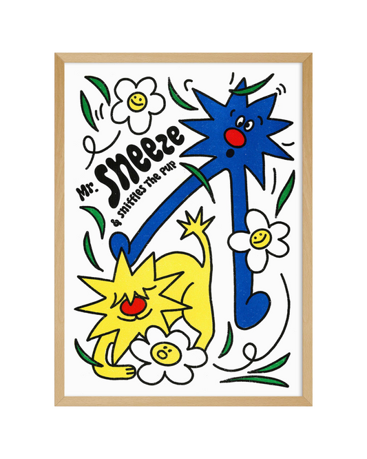 Mr. Sneeze A3 Print