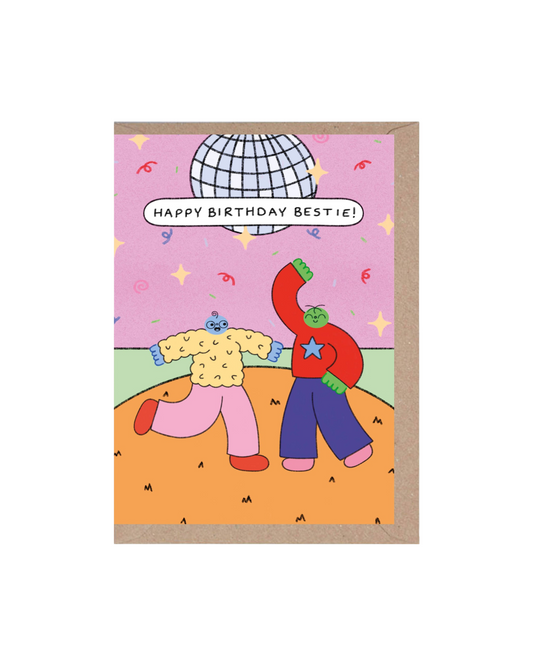 Happy Birthday Bestie Card