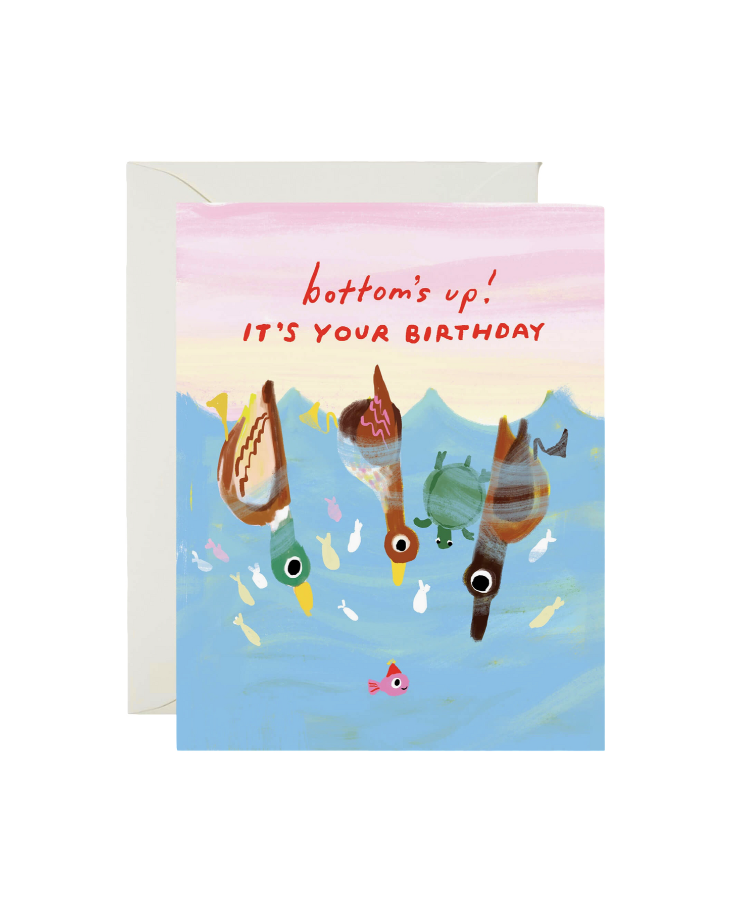 Bottoms Up Birthday Card