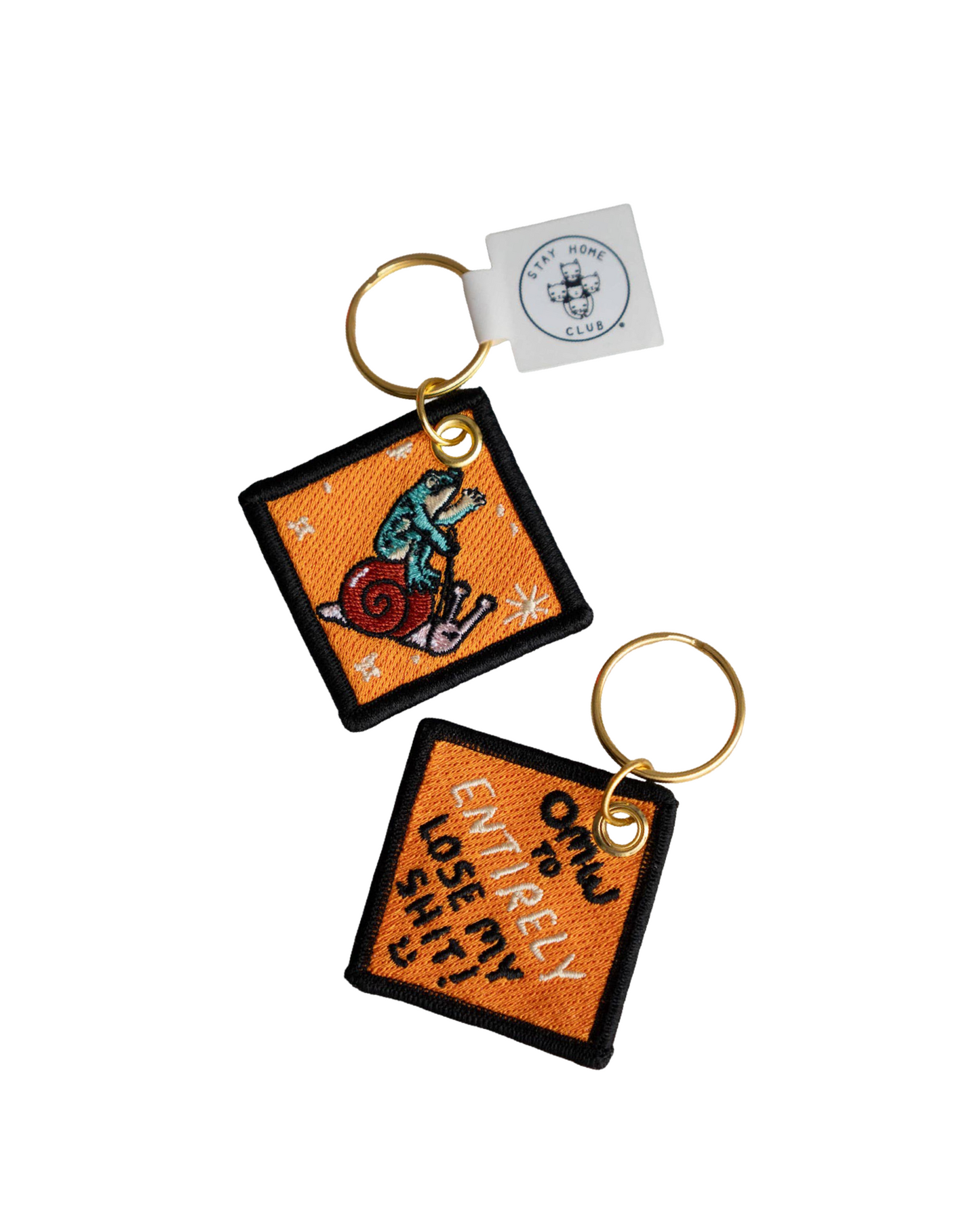 Lose My Shit Embroidered Keychain