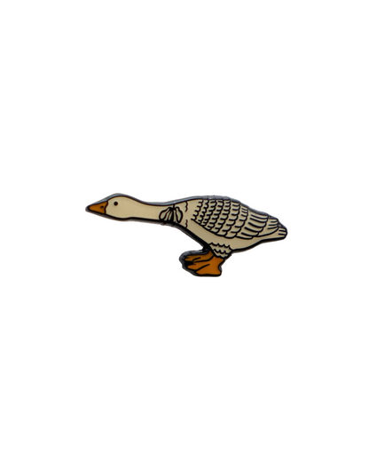 Reaching Enamel Pin