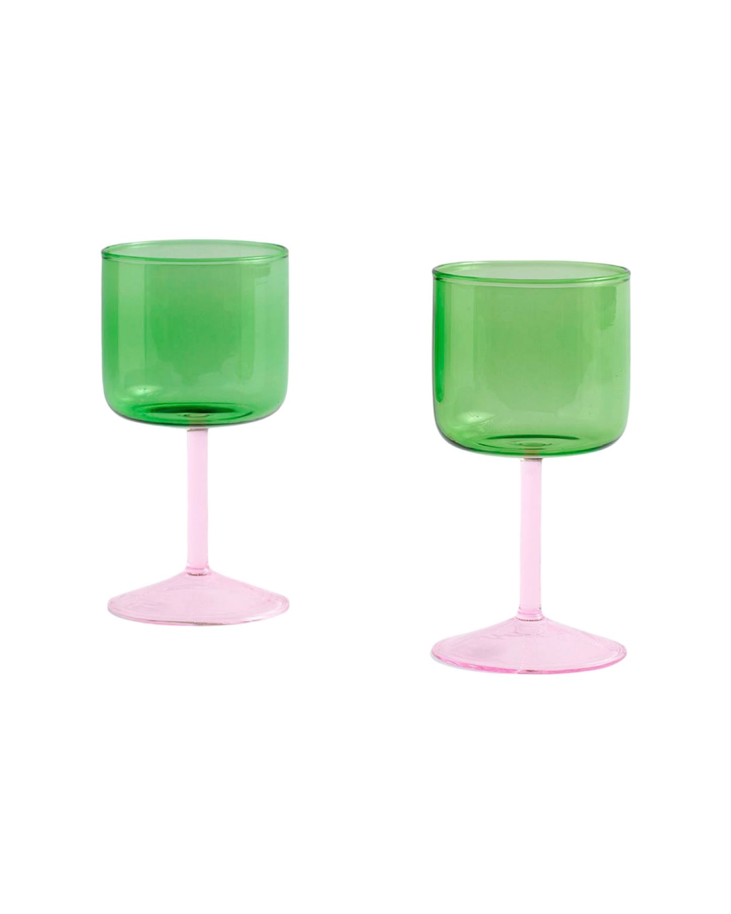 Tint Wine Glasses Green