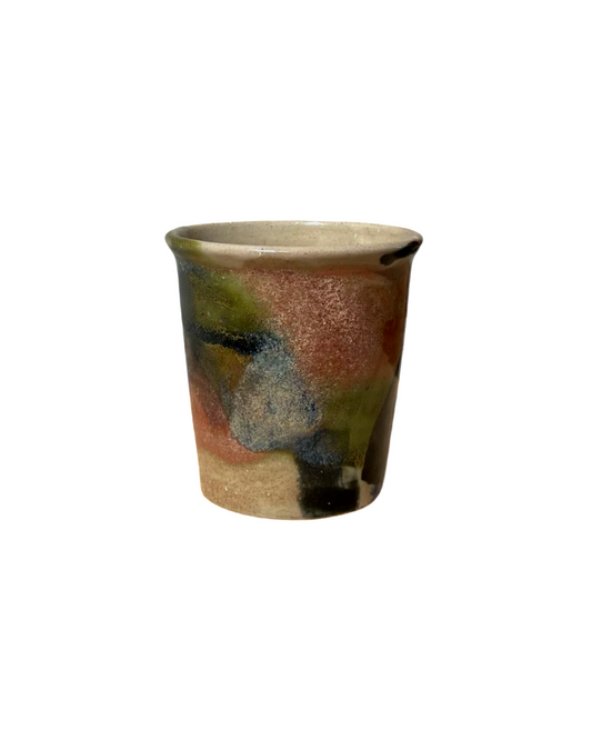 Mixed Glaze Pot
