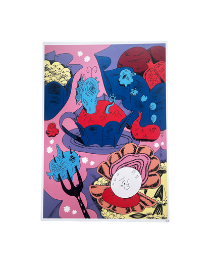 Fish Dinner A3 Print