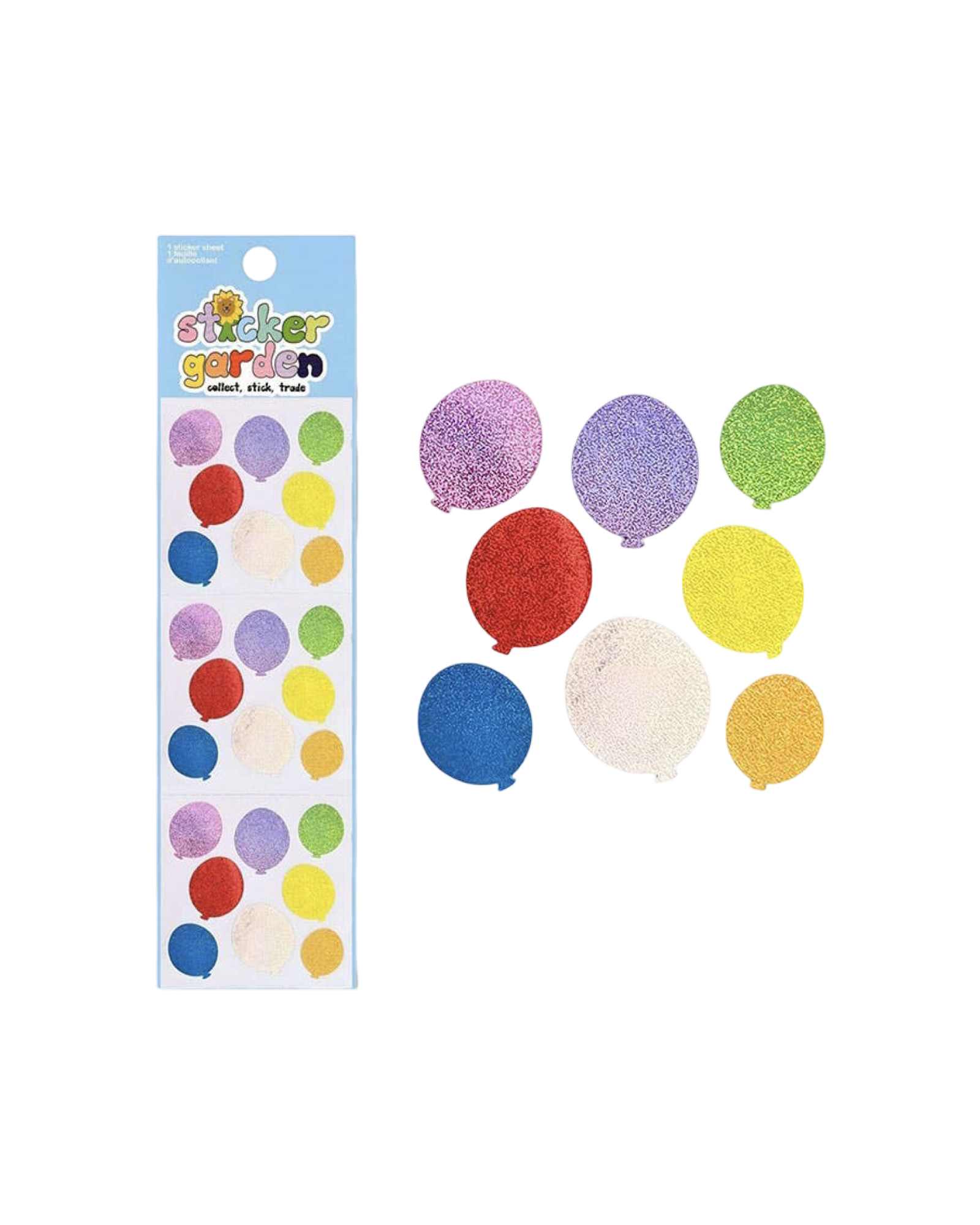 Glitter Balloons Sticker Sheet – Elm