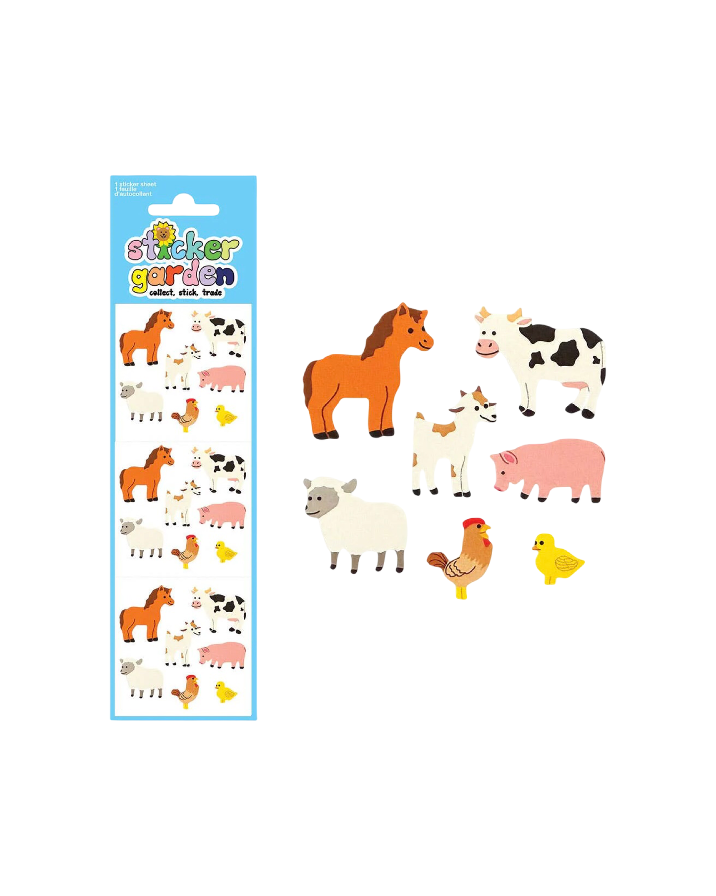 Farm Animals Sticker Sheet