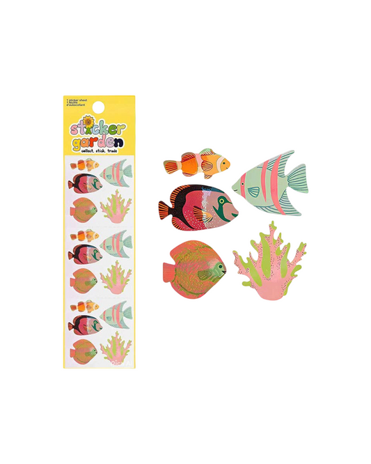 Jewel Tropical Fish Sticker Sheet