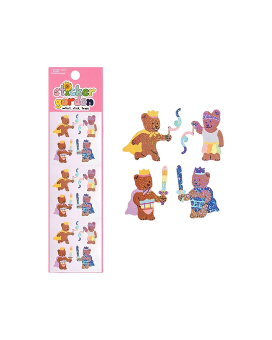 Twinkle Silk Scarf Bears Sticker Sheet