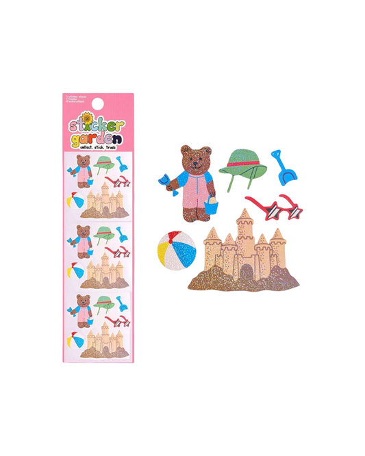 Twinkle Bear at the Beach Sticker Sheet
