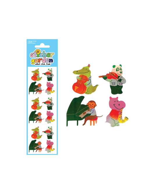 Jazz Animals Sticker Sheet