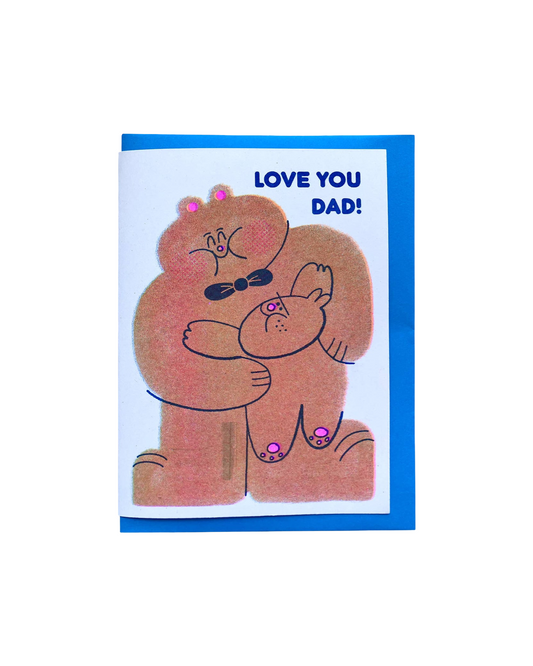 Love You Dad! Riso Card  