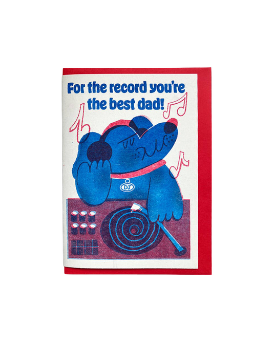 For the Record Riso Father's Day Card