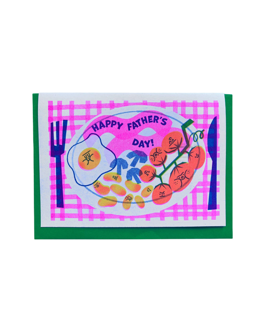 Happy Fathers Day (breakfast) Riso Card  