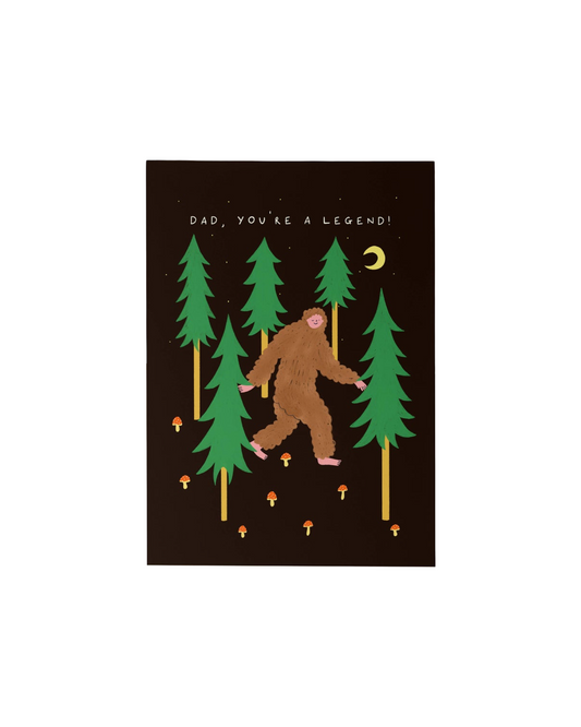 Bigfoot Father's Day Card