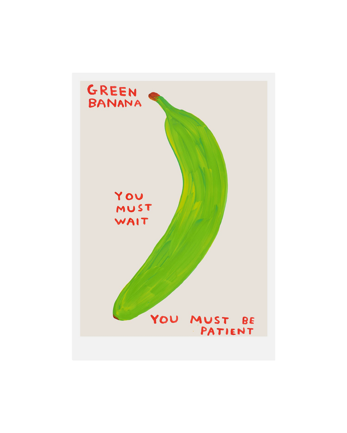 Green Banana (2021) / David Shrigley A5 Print