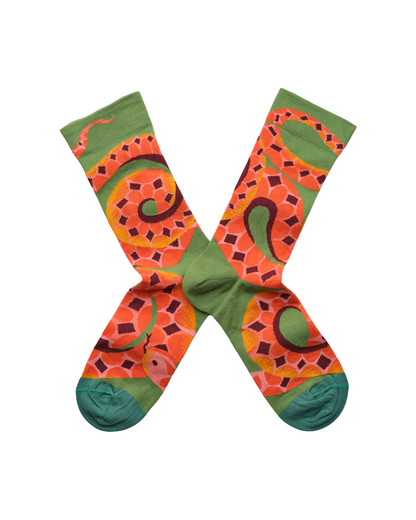 Snake Avocado Socks