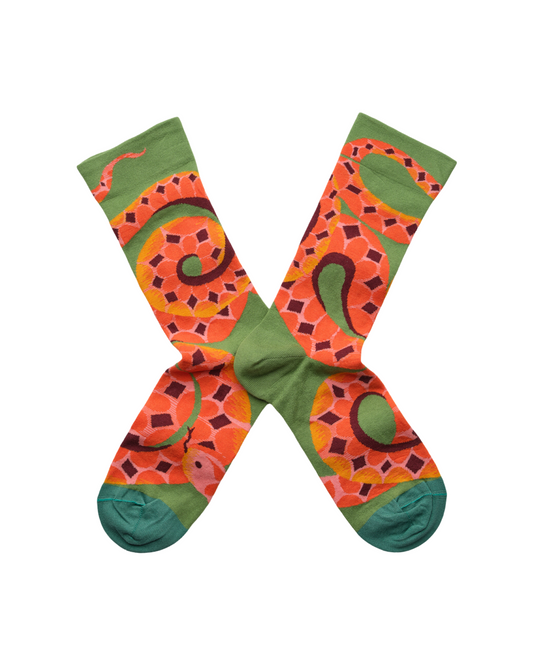 Snake Avocado Socks