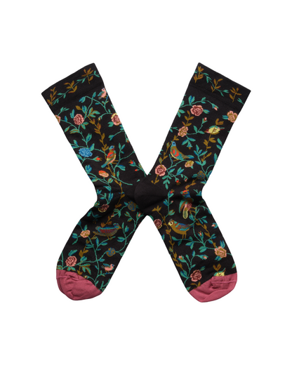 Flowers and Birds Socks
