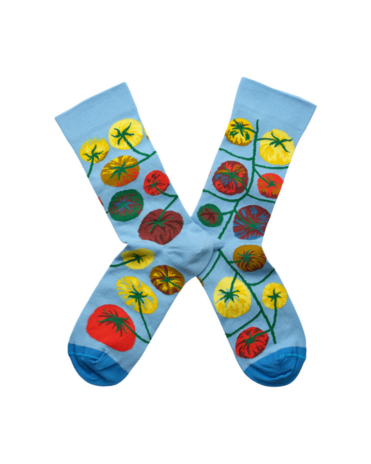 Azure Tomato Socks