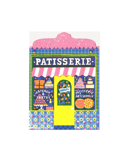 Patisserie Shop Die Cut Card