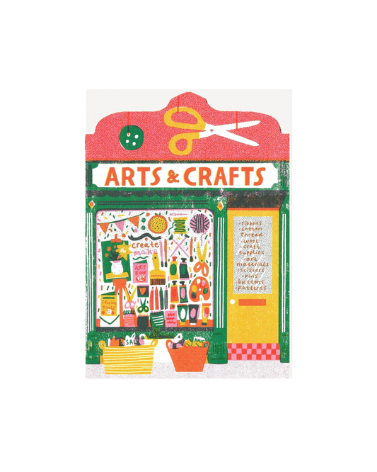 Art Shop Die Cut Card