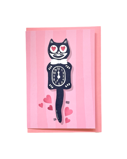 Kit Cat Clock Card
