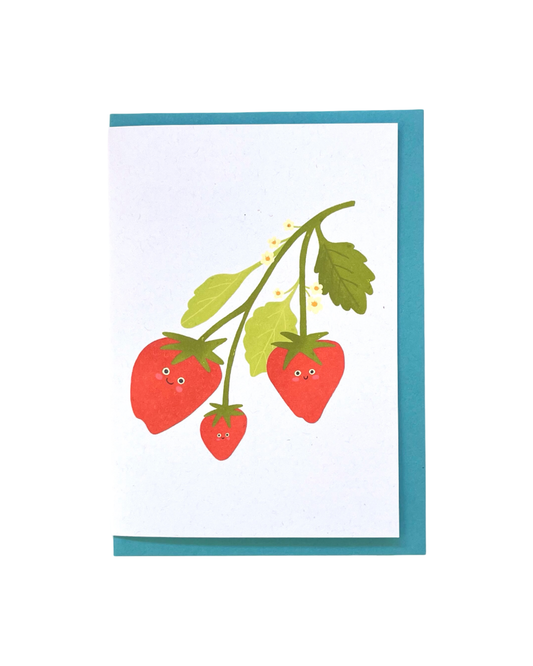 Strawberry Baby Art Card