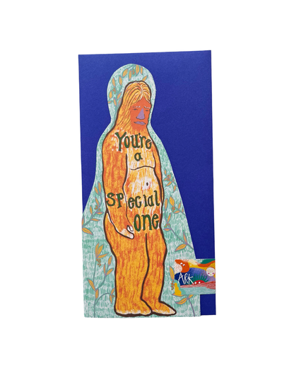 Yeti Shaped Card