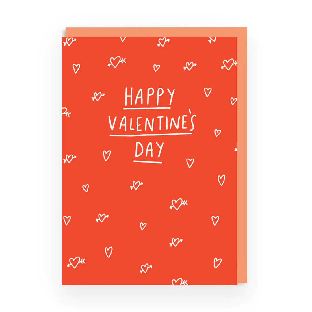 Happy Valentines Day Cupid Hearts Card