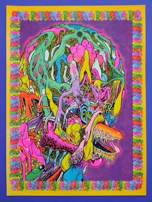 "DUCK ABSTRACT" Risograph Print