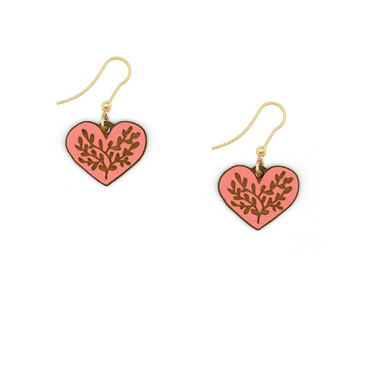 Blush Heart Earrings