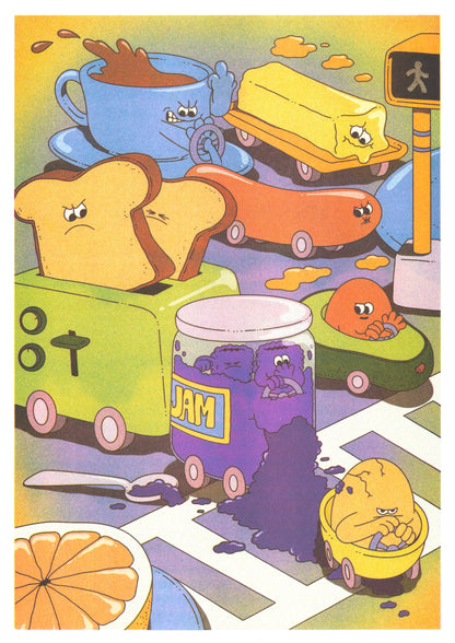 If There's a Traffic Jam - Lauren Martin A3 Print