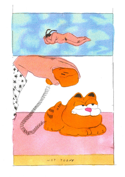 Garfield - Melek Zertal A3 Print