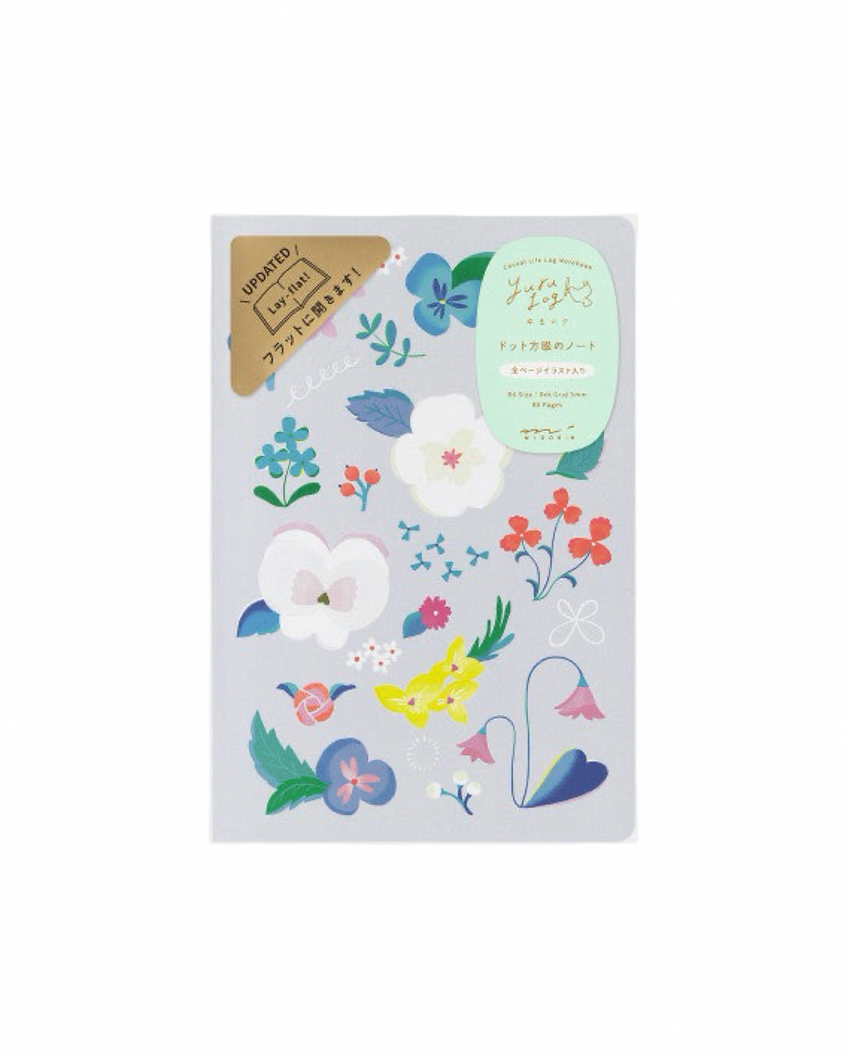 Midori Yuru Log Notebook : Floral